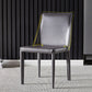 Modern Metal Dining Armless Chair Leather Dining Room Chair for Restaurant Use Clearhalo ' kitchen&dining_furn' 'Dining Chairs' 'Dining Tables & Seating' 'dining_chair' 'furn' 'furn_dining_chair' 'Furniture' 'furniture_dining_chair' 'Kitchen & Dining Furniture' 'kitchen' 4577278
