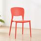 Contemporary Open Back Chairs Dining Armless Stackable Plastic Side Chair Red 1 Piece Clearhalo ' kitchen&dining_furn' 'Dining Chairs' 'Dining Tables & Seating' 'dining_chair' 'furn' 'furn_dining_chair' 'Furniture' 'furniture_dining_chair' 'Kitchen & Dining Furniture' 'kitchen' 4577293