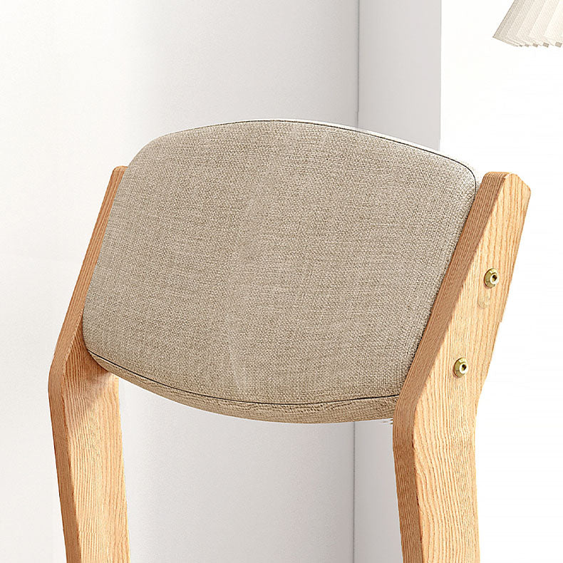 Modern Rubberwood Fabric Side Chair Matte Finish Open Back Dining Chair Clearhalo ' kitchen&dining_furn' 'Dining Chairs' 'Dining Tables & Seating' 'dining_chair' 'furn' 'furn_dining_chair' 'Furniture' 'furniture_dining_chair' 'Kitchen & Dining Furniture' 'kitchen' 4577324