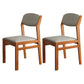 Modern Rubberwood Fabric Side Chair Matte Finish Open Back Dining Chair Grey 2 Piece Set Walnut Clearhalo ' kitchen&dining_furn' 'Dining Chairs' 'Dining Tables & Seating' 'dining_chair' 'furn' 'furn_dining_chair' 'Furniture' 'furniture_dining_chair' 'Kitchen & Dining Furniture' 'kitchen' 4577327