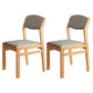 Modern Rubberwood Fabric Side Chair Matte Finish Open Back Dining Chair Grey 2 Piece Set Natural Wood Clearhalo ' kitchen&dining_furn' 'Dining Chairs' 'Dining Tables & Seating' 'dining_chair' 'furn' 'furn_dining_chair' 'Furniture' 'furniture_dining_chair' 'Kitchen & Dining Furniture' 'kitchen' 4577334