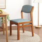 Modern Rubberwood Fabric Side Chair Matte Finish Open Back Dining Chair Sky Blue 1 Piece Walnut Clearhalo ' kitchen&dining_furn' 'Dining Chairs' 'Dining Tables & Seating' 'dining_chair' 'furn' 'furn_dining_chair' 'Furniture' 'furniture_dining_chair' 'Kitchen & Dining Furniture' 'kitchen' 4577342