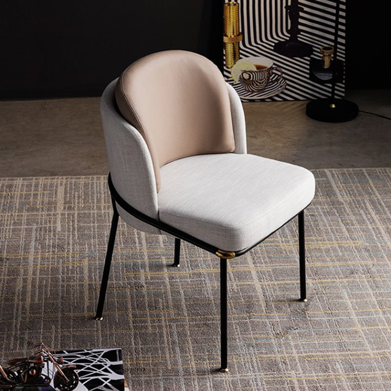 Contemporary Dining Chair Dining Armless Side Chairs with Metal Legs Clearhalo ' kitchen&dining_furn' 'Dining Chairs' 'Dining Tables & Seating' 'dining_chair' 'furn' 'furn_dining_chair' 'Furniture' 'furniture_dining_chair' 'Kitchen & Dining Furniture' 'kitchen' 4577381