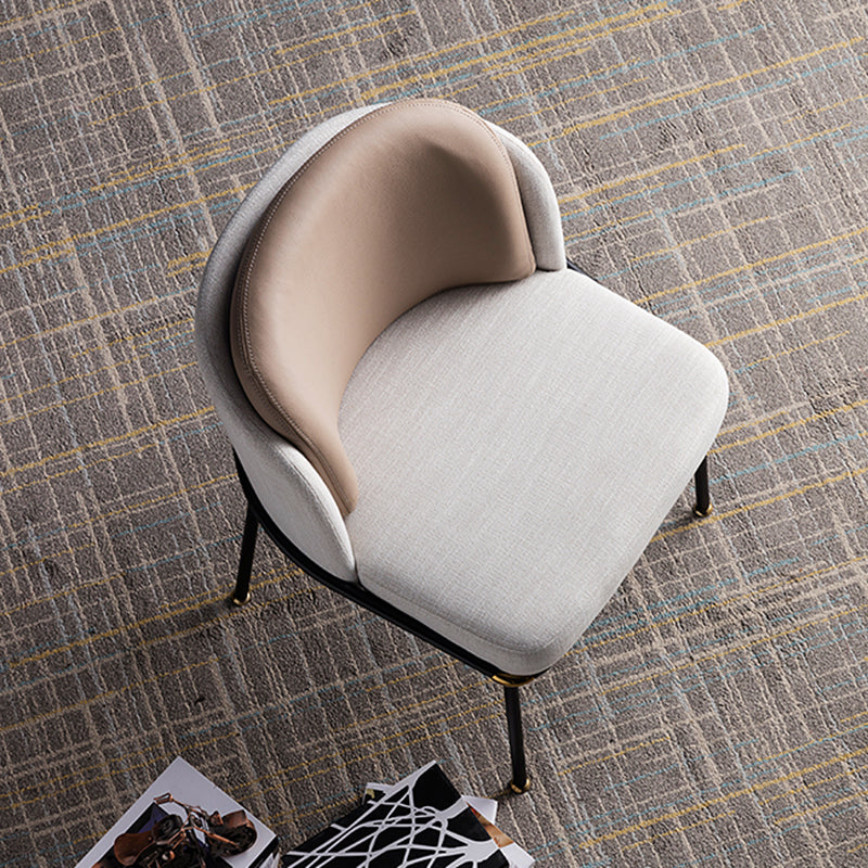 Contemporary Dining Chair Dining Armless Side Chairs with Metal Legs Clearhalo ' kitchen&dining_furn' 'Dining Chairs' 'Dining Tables & Seating' 'dining_chair' 'furn' 'furn_dining_chair' 'Furniture' 'furniture_dining_chair' 'Kitchen & Dining Furniture' 'kitchen' 4577395