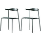 Contemporary Open Back Chair Dining Armless Side Chair with Metal Legs Green 2 Piece Set Clearhalo ' kitchen&dining_furn' 'Dining Chairs' 'Dining Tables & Seating' 'dining_chair' 'furn' 'furn_dining_chair' 'Furniture' 'furniture_dining_chair' 'Kitchen & Dining Furniture' 'kitchen' 4577431