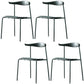 Contemporary Open Back Chair Dining Armless Side Chair with Metal Legs Green 4 Piece Set Clearhalo ' kitchen&dining_furn' 'Dining Chairs' 'Dining Tables & Seating' 'dining_chair' 'furn' 'furn_dining_chair' 'Furniture' 'furniture_dining_chair' 'Kitchen & Dining Furniture' 'kitchen' 4577433