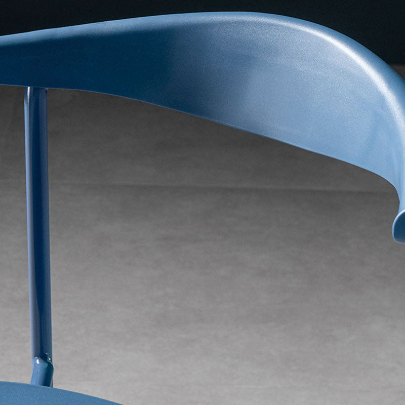 Contemporary Open Back Chair Dining Armless Side Chair with Metal Legs Clearhalo ' kitchen&dining_furn' 'Dining Chairs' 'Dining Tables & Seating' 'dining_chair' 'furn' 'furn_dining_chair' 'Furniture' 'furniture_dining_chair' 'Kitchen & Dining Furniture' 'kitchen' 4577441