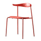 Contemporary Open Back Chair Dining Armless Side Chair with Metal Legs Red 1 Piece Clearhalo ' kitchen&dining_furn' 'Dining Chairs' 'Dining Tables & Seating' 'dining_chair' 'furn' 'furn_dining_chair' 'Furniture' 'furniture_dining_chair' 'Kitchen & Dining Furniture' 'kitchen' 4577442