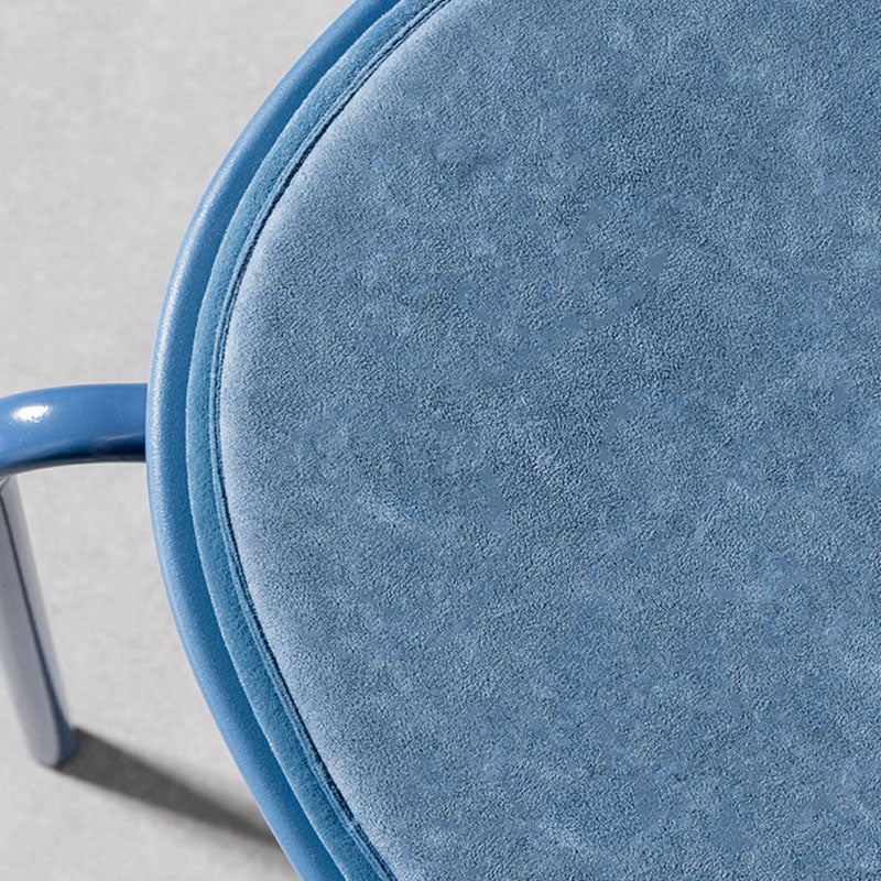 Contemporary Open Back Chair Dining Armless Side Chair with Metal Legs Clearhalo ' kitchen&dining_furn' 'Dining Chairs' 'Dining Tables & Seating' 'dining_chair' 'furn' 'furn_dining_chair' 'Furniture' 'furniture_dining_chair' 'Kitchen & Dining Furniture' 'kitchen' 4577443