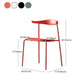 Contemporary Open Back Chair Dining Armless Side Chair with Metal Legs Clearhalo ' kitchen&dining_furn' 'Dining Chairs' 'Dining Tables & Seating' 'dining_chair' 'furn' 'furn_dining_chair' 'Furniture' 'furniture_dining_chair' 'Kitchen & Dining Furniture' 'kitchen' 4577454