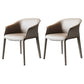 Modern Metal Dining Arm Chair Leather Dining Room Chair for Restaurant Use Gray-White 2 Piece Set Clearhalo ' kitchen&dining_furn' 'Dining Chairs' 'Dining Tables & Seating' 'dining_chair' 'furn' 'furn_dining_chair' 'Furniture' 'furniture_dining_chair' 'Kitchen & Dining Furniture' 'kitchen' 4577479