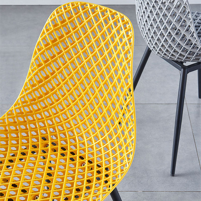 Contemporary Kitchen Chair Dining Armless Side Chair with Metal Legs Clearhalo ' kitchen&dining_furn' 'Dining Chairs' 'Dining Tables & Seating' 'dining_chair' 'Furniture' 'furniture_dining_chair' 'Kitchen & Dining Furniture' 'kitchen' 4577505