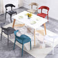 Contemporary Kitchen Chair Dining Armless Side Chair with Plastic Legs Clearhalo ' kitchen&dining_furn' 'Dining Chairs' 'Dining Tables & Seating' 'dining_chair' 'furn' 'furn_dining_chair' 'Furniture' 'furniture_dining_chair' 'Kitchen & Dining Furniture' 'kitchen' 4577524