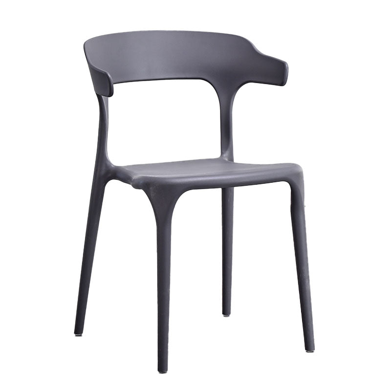 Contemporary Kitchen Chair Dining Armless Side Chair with Plastic Legs Clearhalo ' kitchen&dining_furn' 'Dining Chairs' 'Dining Tables & Seating' 'dining_chair' 'furn' 'furn_dining_chair' 'Furniture' 'furniture_dining_chair' 'Kitchen & Dining Furniture' 'kitchen' 4577528