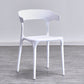 Contemporary Kitchen Chair Dining Armless Side Chair with Plastic Legs White 1 Piece Clearhalo ' kitchen&dining_furn' 'Dining Chairs' 'Dining Tables & Seating' 'dining_chair' 'furn' 'furn_dining_chair' 'Furniture' 'furniture_dining_chair' 'Kitchen & Dining Furniture' 'kitchen' 4577531
