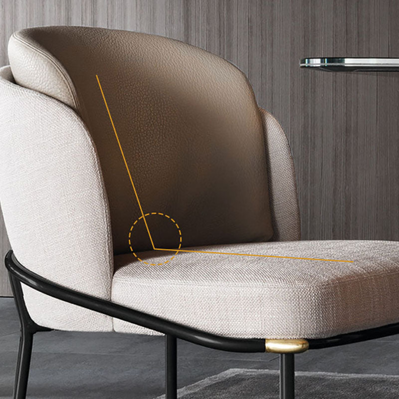 Contemporary Kitchen Chairs Dining Armless Side Chair with Metal Legs Clearhalo ' kitchen&dining_furn' 'Dining Chairs' 'Dining Tables & Seating' 'dining_chair' 'furn' 'furn_dining_chair' 'Furniture' 'furniture_dining_chair' 'Kitchen & Dining Furniture' 'kitchen' 4577575