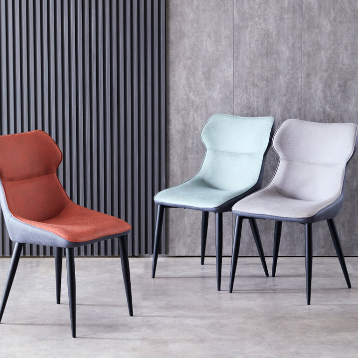 Contemporary Kitchen Chairs Dining Arm Side Chair with Metal Legs Clearhalo ' kitchen&dining_furn' 'Dining Chairs' 'Dining Tables & Seating' 'dining_chair' 'furn' 'furn_dining_chair' 'Furniture' 'furniture_dining_chair' 'Kitchen & Dining Furniture' 'kitchen' 4577583