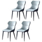 Contemporary Kitchen Chairs Dining Arm Side Chair with Metal Legs Light Green 4 Piece Set Clearhalo ' kitchen&dining_furn' 'Dining Chairs' 'Dining Tables & Seating' 'dining_chair' 'furn' 'furn_dining_chair' 'Furniture' 'furniture_dining_chair' 'Kitchen & Dining Furniture' 'kitchen' 4577584