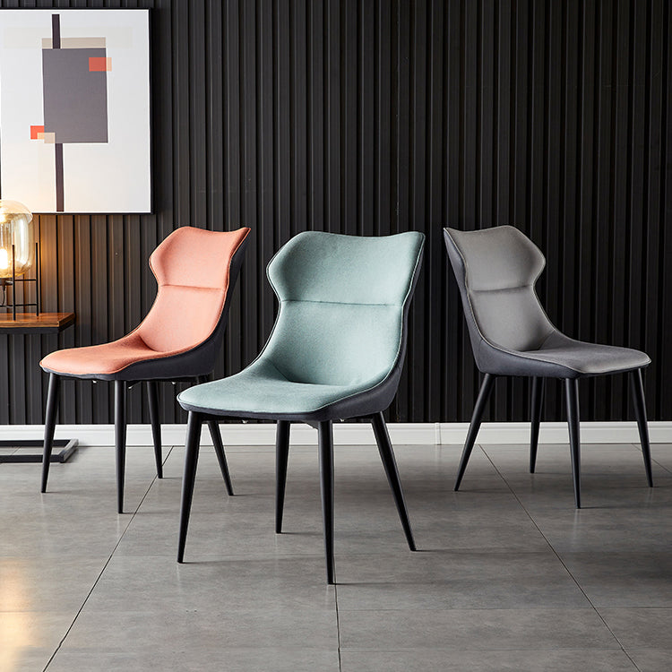 Contemporary Kitchen Chairs Dining Arm Side Chair with Metal Legs Clearhalo ' kitchen&dining_furn' 'Dining Chairs' 'Dining Tables & Seating' 'dining_chair' 'furn' 'furn_dining_chair' 'Furniture' 'furniture_dining_chair' 'Kitchen & Dining Furniture' 'kitchen' 4577586