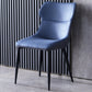 Contemporary Kitchen Chairs Dining Arm Side Chair with Metal Legs Dark Blue 1 Piece Clearhalo ' kitchen&dining_furn' 'Dining Chairs' 'Dining Tables & Seating' 'dining_chair' 'furn' 'furn_dining_chair' 'Furniture' 'furniture_dining_chair' 'Kitchen & Dining Furniture' 'kitchen' 4577598