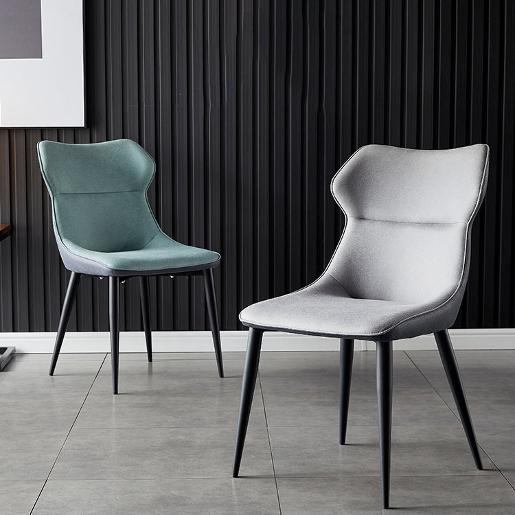 Contemporary Kitchen Chairs Dining Arm Side Chair with Metal Legs Clearhalo ' kitchen&dining_furn' 'Dining Chairs' 'Dining Tables & Seating' 'dining_chair' 'furn' 'furn_dining_chair' 'Furniture' 'furniture_dining_chair' 'Kitchen & Dining Furniture' 'kitchen' 4577599