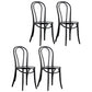 Contemporary Kitchen Chairs Dining Wood Windsor Back Armless Side Chairs Black 4 Piece Set Clearhalo ' kitchen&dining_furn' 'Dining Chairs' 'Dining Tables & Seating' 'dining_chair' 'furn' 'furn_dining_chair' 'Furniture' 'furniture_dining_chair' 'Kitchen & Dining Furniture' 'kitchen' 4577625