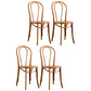 Contemporary Kitchen Chairs Dining Wood Windsor Back Armless Side Chairs Brown 4 Piece Set Clearhalo ' kitchen&dining_furn' 'Dining Chairs' 'Dining Tables & Seating' 'dining_chair' 'furn' 'furn_dining_chair' 'Furniture' 'furniture_dining_chair' 'Kitchen & Dining Furniture' 'kitchen' 4577638