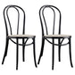 Contemporary Kitchen Chairs Dining Wood Windsor Back Armless Side Chairs Black White 2 Piece Set Clearhalo ' kitchen&dining_furn' 'Dining Chairs' 'Dining Tables & Seating' 'dining_chair' 'furn' 'furn_dining_chair' 'Furniture' 'furniture_dining_chair' 'Kitchen & Dining Furniture' 'kitchen' 4577647