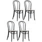 Contemporary Kitchen Chairs Dining Wood Windsor Back Armless Side Chairs Black White 4 Piece Set Clearhalo ' kitchen&dining_furn' 'Dining Chairs' 'Dining Tables & Seating' 'dining_chair' 'furn' 'furn_dining_chair' 'Furniture' 'furniture_dining_chair' 'Kitchen & Dining Furniture' 'kitchen' 4577649