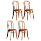 Contemporary Kitchen Chairs Dining Wood Windsor Back Armless Side Chairs Orange Black 4 Piece Set Clearhalo ' kitchen&dining_furn' 'Dining Chairs' 'Dining Tables & Seating' 'dining_chair' 'furn' 'furn_dining_chair' 'Furniture' 'furniture_dining_chair' 'Kitchen & Dining Furniture' 'kitchen' 4577652