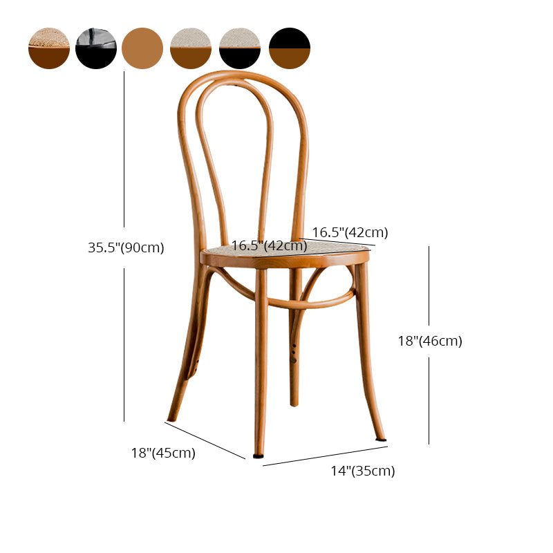 Contemporary Kitchen Chairs Dining Wood Windsor Back Armless Side Chairs Clearhalo ' kitchen&dining_furn' 'Dining Chairs' 'Dining Tables & Seating' 'dining_chair' 'furn' 'furn_dining_chair' 'Furniture' 'furniture_dining_chair' 'Kitchen & Dining Furniture' 'kitchen' 4577653