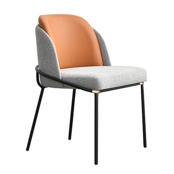 Contemporary Kitchen Chair Armless Side Chair with Metal Legs Clearhalo ' kitchen&dining_furn' 'Dining Chairs' 'Dining Tables & Seating' 'dining_chair' 'furn' 'furn_dining_chair' 'Furniture' 'furniture_dining_chair' 'Kitchen & Dining Furniture' 'kitchen' 4577662