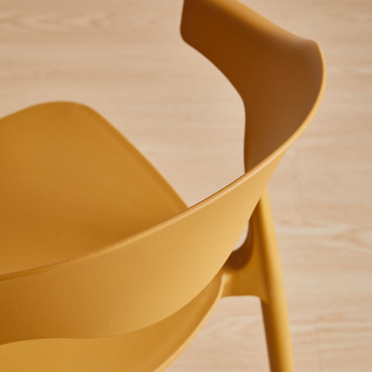 Contemporary Kitchen Stackable Chair Dining Armless Side Chair with Plastic Legs Clearhalo ' kitchen&dining_furn' 'Dining Chairs' 'Dining Tables & Seating' 'dining_chair' 'furn' 'furn_dining_chair' 'Furniture' 'furniture_dining_chair' 'Kitchen & Dining Furniture' 'kitchen' 4577711