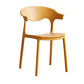 Contemporary Kitchen Stackable Chair Dining Armless Side Chair with Plastic Legs Yellow 1 Piece Clearhalo ' kitchen&dining_furn' 'Dining Chairs' 'Dining Tables & Seating' 'dining_chair' 'furn' 'furn_dining_chair' 'Furniture' 'furniture_dining_chair' 'Kitchen & Dining Furniture' 'kitchen' 4577728