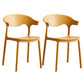 Contemporary Kitchen Stackable Chair Dining Armless Side Chair with Plastic Legs Yellow 2 Piece Set Clearhalo ' kitchen&dining_furn' 'Dining Chairs' 'Dining Tables & Seating' 'dining_chair' 'furn' 'furn_dining_chair' 'Furniture' 'furniture_dining_chair' 'Kitchen & Dining Furniture' 'kitchen' 4577729