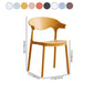 Contemporary Kitchen Stackable Chair Dining Armless Side Chair with Plastic Legs Clearhalo ' kitchen&dining_furn' 'Dining Chairs' 'Dining Tables & Seating' 'dining_chair' 'furn' 'furn_dining_chair' 'Furniture' 'furniture_dining_chair' 'Kitchen & Dining Furniture' 'kitchen' 4577740