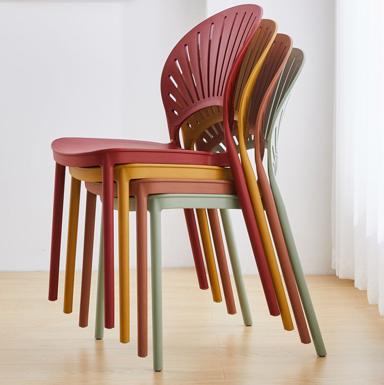 Contemporary Kitchen Stackable Chairs Plastic Dining Armless Side Chair Clearhalo ' kitchen&dining_furn' 'Dining Chairs' 'Dining Tables & Seating' 'dining_chair' 'furn' 'furn_dining_chair' 'Furniture' 'furniture_dining_chair' 'Kitchen & Dining Furniture' 'kitchen' 4577754