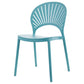 Contemporary Kitchen Stackable Chairs Plastic Dining Armless Side Chair Blue 1 Piece Clearhalo ' kitchen&dining_furn' 'Dining Chairs' 'Dining Tables & Seating' 'dining_chair' 'furn' 'furn_dining_chair' 'Furniture' 'furniture_dining_chair' 'Kitchen & Dining Furniture' 'kitchen' 4577774