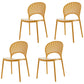 Contemporary Kitchen Stackable Chairs Plastic Dining Armless Side Chair Ginger 4 Piece Set Clearhalo ' kitchen&dining_furn' 'Dining Chairs' 'Dining Tables & Seating' 'dining_chair' 'furn' 'furn_dining_chair' 'Furniture' 'furniture_dining_chair' 'Kitchen & Dining Furniture' 'kitchen' 4577779