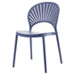 Contemporary Kitchen Stackable Chairs Plastic Dining Armless Side Chair Gray-Blue 1 Piece Clearhalo ' kitchen&dining_furn' 'Dining Chairs' 'Dining Tables & Seating' 'dining_chair' 'furn' 'furn_dining_chair' 'Furniture' 'furniture_dining_chair' 'Kitchen & Dining Furniture' 'kitchen' 4577783