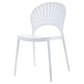 Contemporary Kitchen Stackable Chairs Plastic Dining Armless Side Chair White 1 Piece Clearhalo ' kitchen&dining_furn' 'Dining Chairs' 'Dining Tables & Seating' 'dining_chair' 'furn' 'furn_dining_chair' 'Furniture' 'furniture_dining_chair' 'Kitchen & Dining Furniture' 'kitchen' 4577786