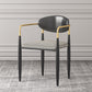 Contemporary Kitchen Chair Dining Arm Side Chair with Metal Legs Black 1 Piece Clearhalo ' kitchen&dining_furn' 'Dining Chairs' 'Dining Tables & Seating' 'dining_chair' 'furn' 'furn_dining_chair' 'Furniture' 'furniture_dining_chair' 'Kitchen & Dining Furniture' 'kitchen' 4577803