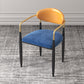 Contemporary Kitchen Chair Dining Arm Side Chair with Metal Legs Orange Blue 1 Piece Clearhalo ' kitchen&dining_furn' 'Dining Chairs' 'Dining Tables & Seating' 'dining_chair' 'furn' 'furn_dining_chair' 'Furniture' 'furniture_dining_chair' 'Kitchen & Dining Furniture' 'kitchen' 4577820