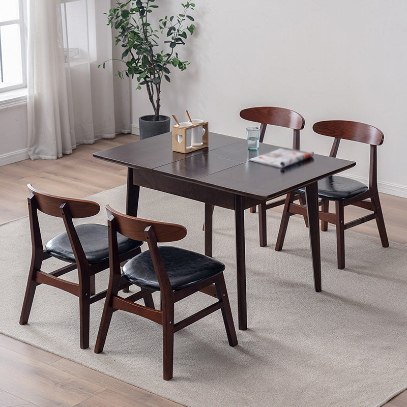 Contemporary Kitchen Open Back Chairs Dining Armless Side Chair with Wooden Legs Clearhalo ' kitchen&dining_furn' 'Dining Chairs' 'Dining Tables & Seating' 'dining_chair' 'furn' 'furn_dining_chair' 'Furniture' 'furniture_dining_chair' 'Kitchen & Dining Furniture' 'kitchen' 4577840