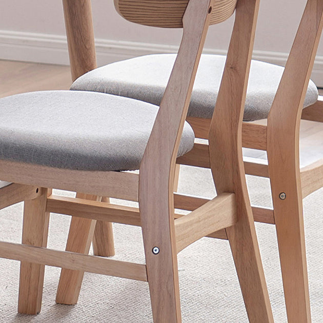 Contemporary Kitchen Open Back Chairs Dining Armless Side Chair with Wooden Legs Clearhalo ' kitchen&dining_furn' 'Dining Chairs' 'Dining Tables & Seating' 'dining_chair' 'furn' 'furn_dining_chair' 'Furniture' 'furniture_dining_chair' 'Kitchen & Dining Furniture' 'kitchen' 4577848