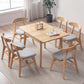 Contemporary Kitchen Open Back Chairs Dining Armless Side Chair with Wooden Legs Clearhalo ' kitchen&dining_furn' 'Dining Chairs' 'Dining Tables & Seating' 'dining_chair' 'furn' 'furn_dining_chair' 'Furniture' 'furniture_dining_chair' 'Kitchen & Dining Furniture' 'kitchen' 4577854