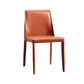 Modern Metal Dining Armless Chair Leather Dining Room Chair for Home Use Clearhalo ' kitchen&dining_furn' 'Dining Chairs' 'Dining Tables & Seating' 'dining_chair' 'furn' 'furn_dining_chair' 'Furniture' 'furniture_dining_chair' 'Kitchen & Dining Furniture' 'kitchen' 4577866