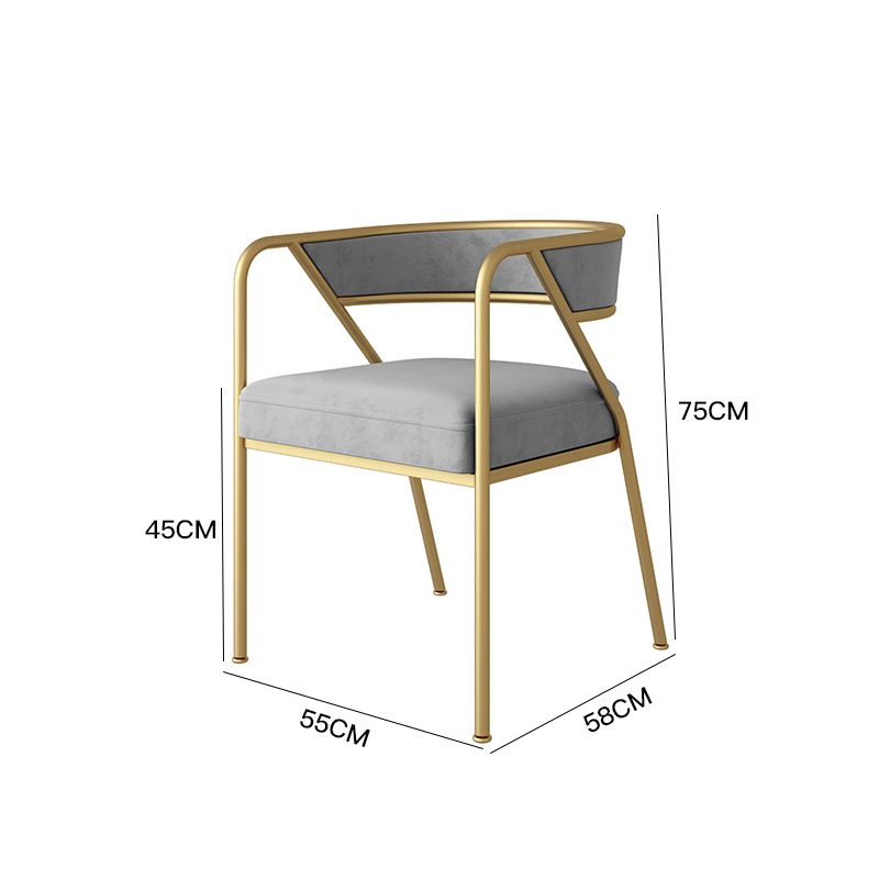 Industrial Style Metal Dining Chair Stackable Open Back Dining Side Chair for Home Clearhalo ' kitchen&dining_furn' 'Dining Chairs' 'Dining Tables & Seating' 'dining_chair' 'furn' 'furn_dining_chair' 'Furniture' 'furniture_dining_chair' 'Kitchen & Dining Furniture' 'kitchen' 4585460