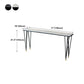 Industrial Marble Bar Table with Rectangle Table Top Legs Table - 42" H Clearhalo 'Bar Furniture' 'Bar Tables' 'bar_tables' 'furn' 'furn_bar_tables' 'Furniture' 'furniture_bar_tables' 'Kitchen & Dining Furniture' 4586845
