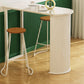 White Modern Style Specialty Bar Table in Faux Marble and Metal Milk Tea Shop Bar Table Clearhalo 'Bar Furniture' 'Bar Tables' 'bar_tables' 'furn' 'furn_bar_tables' 'Furniture' 'furniture_bar_tables' 'Kitchen & Dining Furniture' 4586868